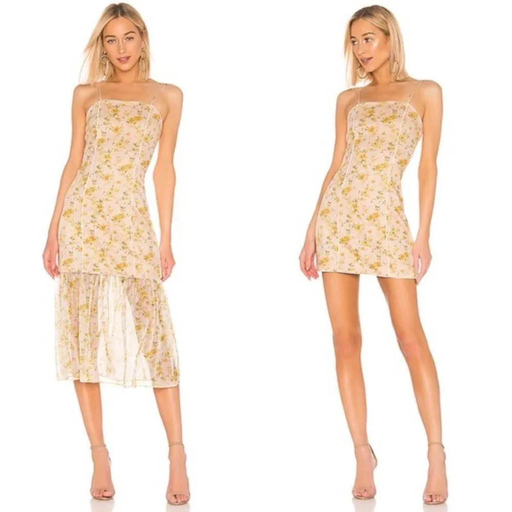 NWT Elliatt Wattle Detachable Skirt Dress Yellow - Picture 11 of 12